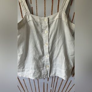 Everlane 100% Linen Picnic Top